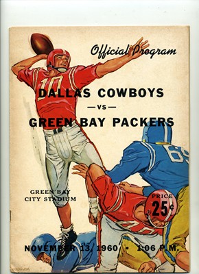 Philadelphia Eagles Green Bay Packers Poster 1960 Vintage Football 8.5 x 11