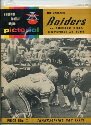 August 24, 1963 Buffalo Bills AFL Football Program vs Boston Patriots - VG