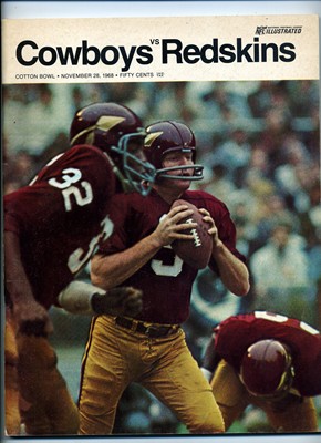 Rare 1972 Super Bowl VI Poster, Cowboys Staubach, Dolphins Griese
